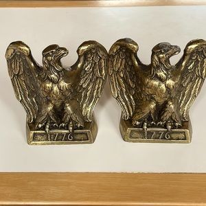 VTG 1972 Brass Eagle Bookends